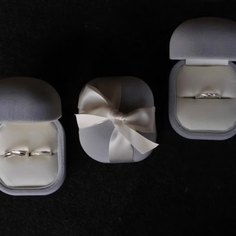 光上稜線 Keum Boo 純銀金箔戒指