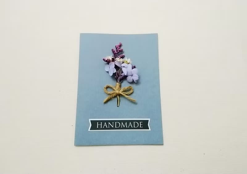 手工卡片 永生花卡片 乾燥花卡片 花束卡片 共4款 現貨