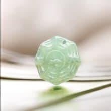 冰綠翡翠八卦吊飾 | 天然緬甸玉翡翠A貨