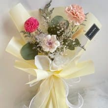 母親節 乾燥花 花束 康乃馨 乾燥花花束 可愛乒乓乾燥花束