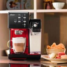 【送OSTER磨豆機】OSTER 5+隨享咖啡機(義式+膠囊)-搖滾黑