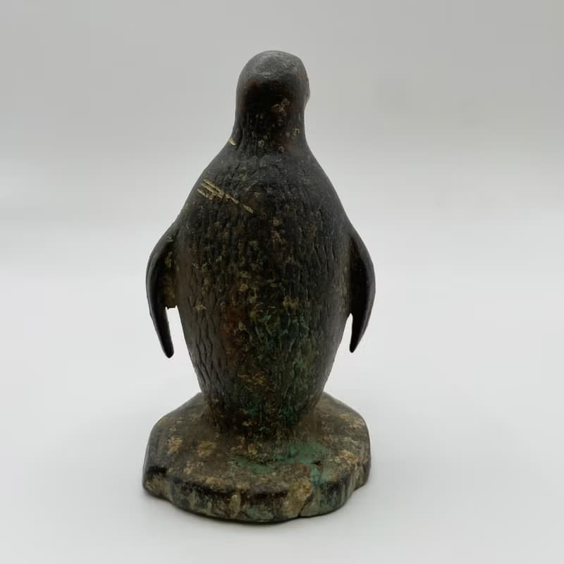 企鵝雕塑・青銅老件