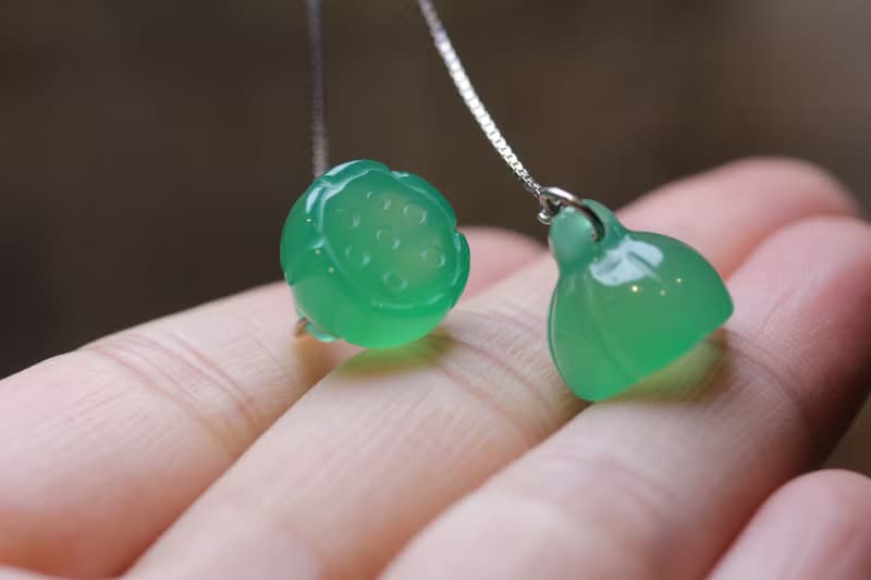 復古風民族風  耳環女  綠色瑪瑙   耳飾長款  簡約時尚耳墜