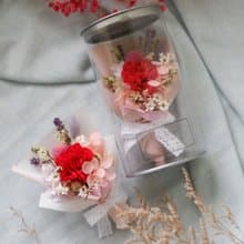 未完待續 | 不凋康乃馨 乾燥花 母親節花束 花罐(兩色)現貨+預購