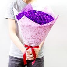 無悔的愛-可抽取50朵香皂玫瑰花花束(4色可選)