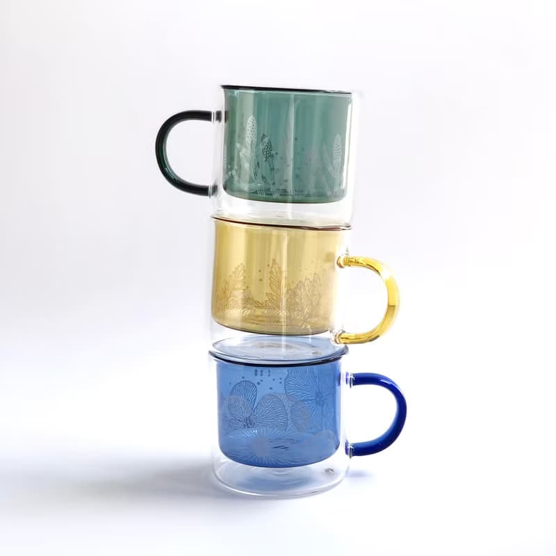 【福利品專區】蕨飲雙層玻璃杯|馬克杯 酒杯 玻璃杯 出清 福利品