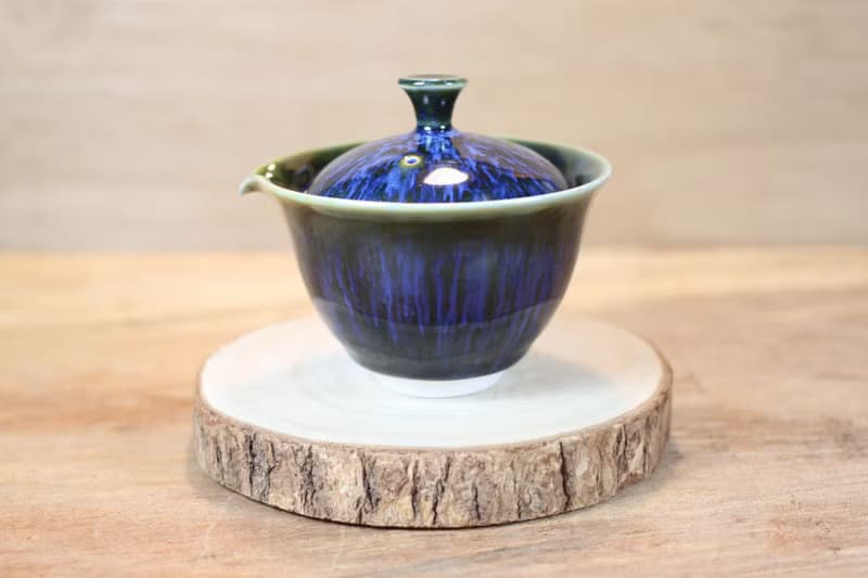 【母親節禮物】耀洋 天目釉 蓋碗 蓋杯 鶯歌名家葉敏祥作品