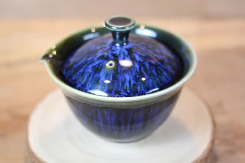【母親節禮物】耀洋 天目釉 蓋碗 蓋杯 鶯歌名家葉敏祥作品