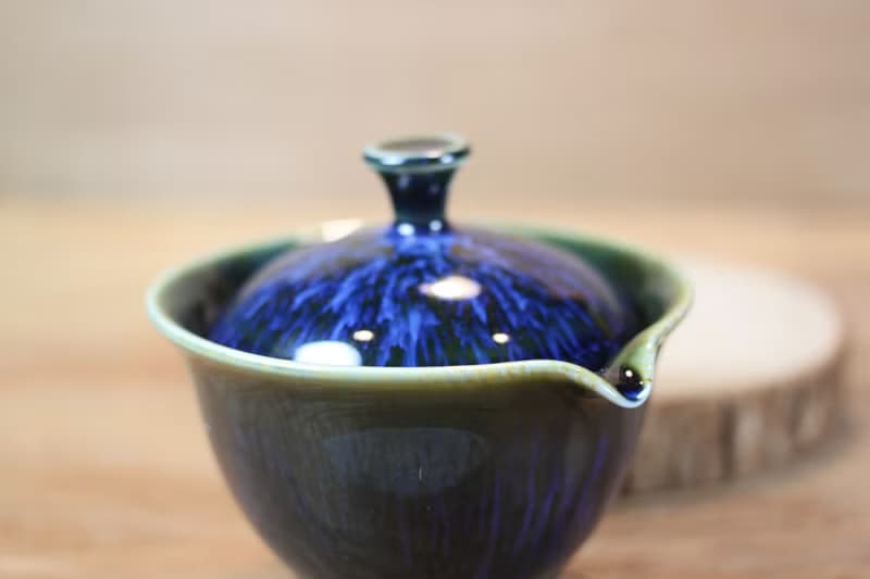 【母親節禮物】耀洋 天目釉 蓋碗 蓋杯 鶯歌名家葉敏祥作品