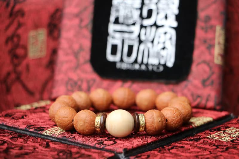 精品尼泊爾鳳眼菩提子手珠 12mm 六道木隔珠佛珠 念珠 菩提子手串