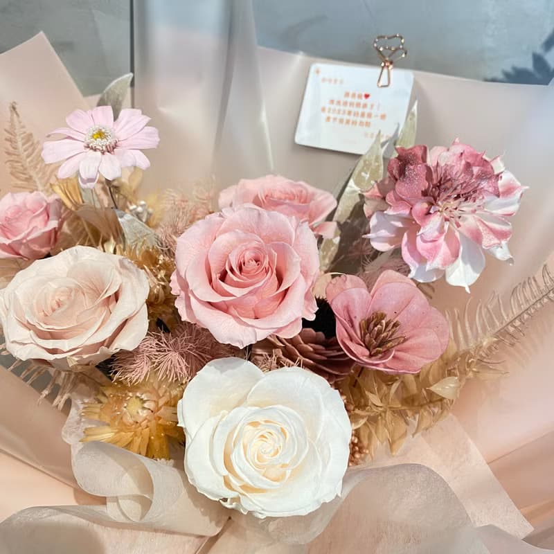 永生花束 七夕 情人節