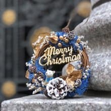迷你聖誕花圈(紅/藍兩款可選) 聖誕節 交換禮物首選 | 台北可自取