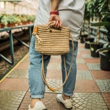 Crochet Jute bag Crossbody bag Crochet tote bag Crochet handbag Messenger bag