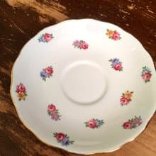 Colclough 精緻小玫瑰茶碟-10