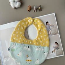 圍兜兜 新生兒禮 彌月禮  口水巾 好忙好忙的北極熊