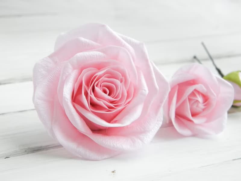 Light pink flowers hair pins Floral wedding hair piece Bridal floral headpiece