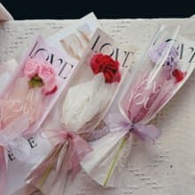 針織康乃馨花束.編織花.母親節.母親節花束