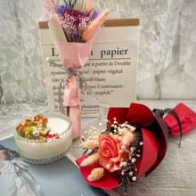 KL單朵永生玫瑰小花束