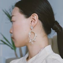 2023聖圈耳環\耳夾可 夾式耳環 樹脂 新娘耳環 捕夢網 日系