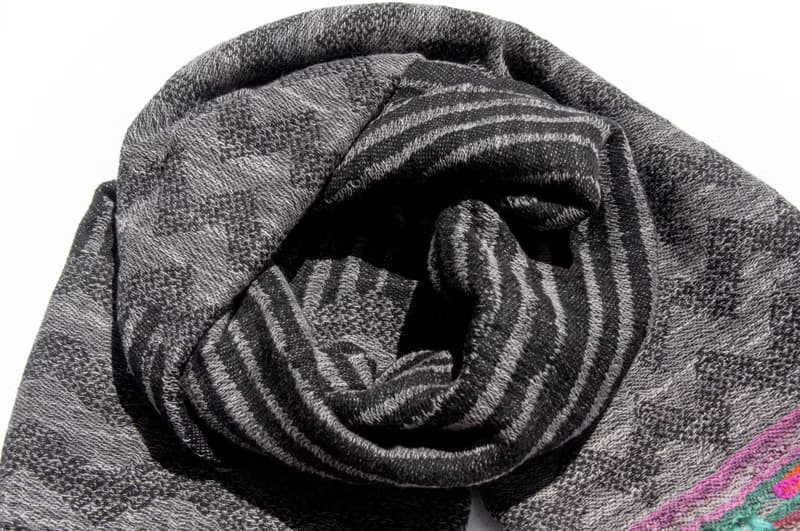 喀什米爾Cashmere/水煮羊毛披肩/針織圍巾/刺繡圍巾/羊絨披巾-花