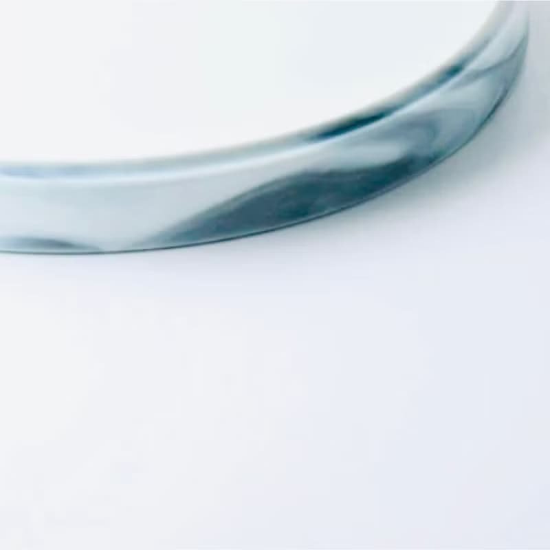 美濃燒-手工大理石紋大圓瓷盤24.5cm
