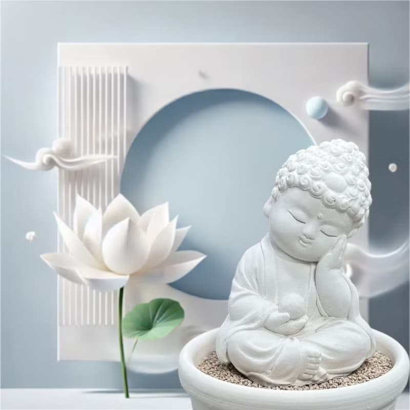 靜謐之美學 淨念吉祥小佛之靜性小盤套組  精緻台灣文創禮品