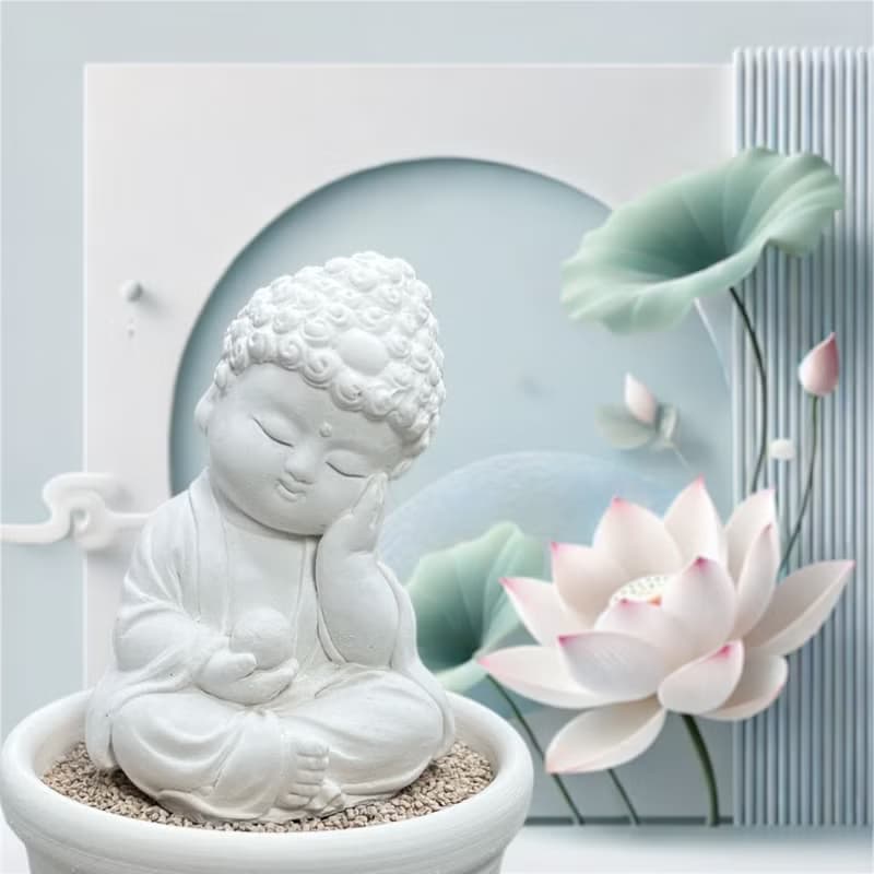 靜謐之美學 淨念吉祥小佛之靜性小盤套組  精緻台灣文創禮品