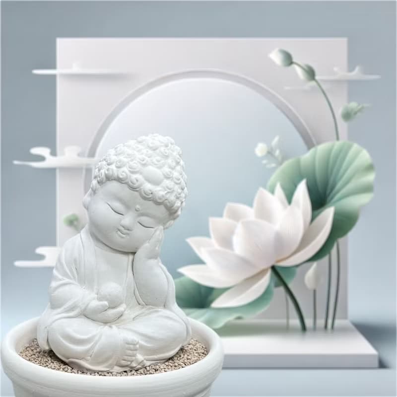 靜謐之美學 淨念吉祥小佛之靜性小盤套組  精緻台灣文創禮品
