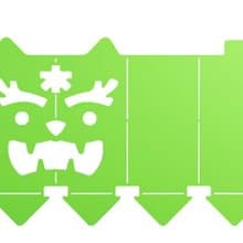 鐵定劍獅金屬明信片筆筒— 木