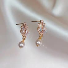 新品登場 /SWAROVSK白色珍珠耳環 七夕情人節禮物