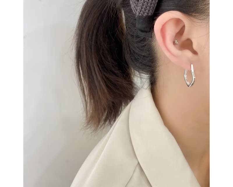 I 稜 I 925純銀耳環