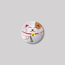 招財貓/圓形/鋁牌飾貼 SunBrother孫氏兄弟