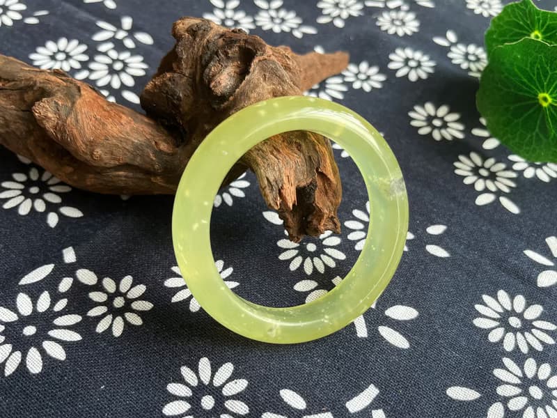 【一物一圖】天然遼寧岫玉手鐲 手鐲圈口52mm 蜂蜜水 正圈