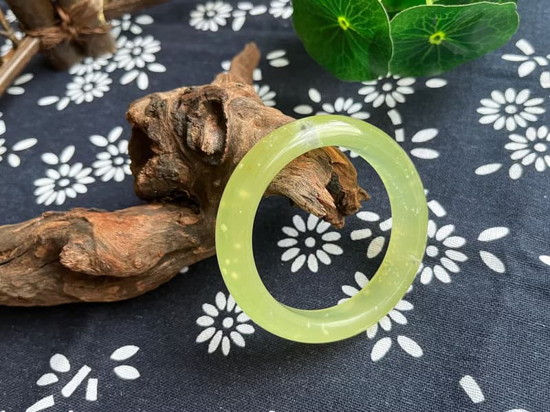 【一物一圖】天然遼寧岫玉手鐲 手鐲圈口52mm 蜂蜜水 正圈
