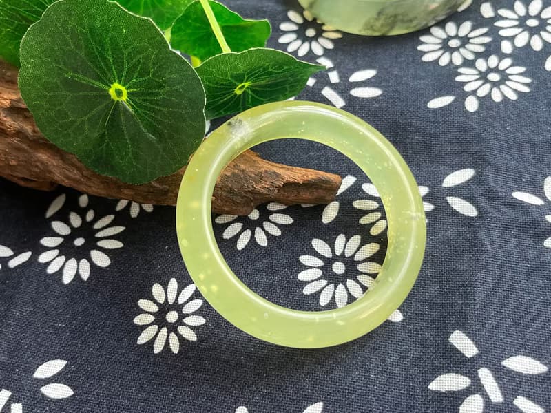 【一物一圖】天然遼寧岫玉手鐲 手鐲圈口52mm 蜂蜜水 正圈
