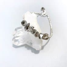 Ops Herkimer Diamond Silver - 純銀/閃靈鑽/個性/手鍊