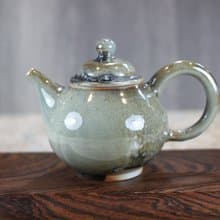 【母親節禮物】柴燒天目釉 手拉坯茶壺 名家葉敏祥手工作品