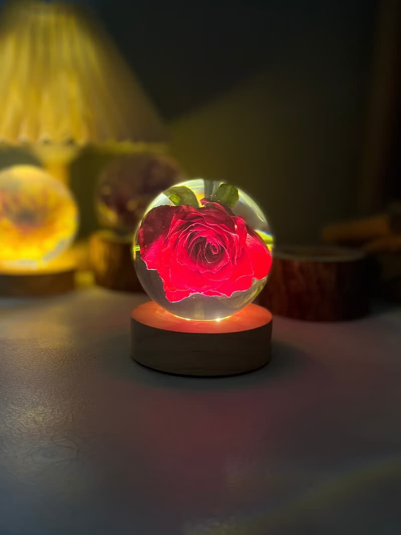 玫瑰花樹脂標本禮物