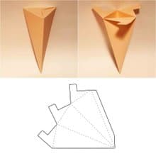 Flower box template, bouquet box, single flower box, flower gift box, PDF, SVG