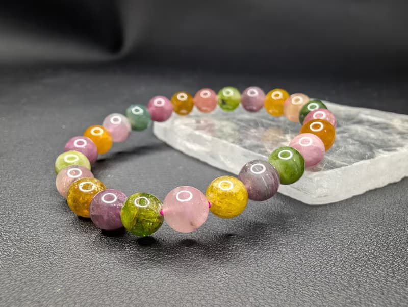 碧璽 Tourmaline 7.5mm 手串 手鍊 天然水晶 水晶手鍊