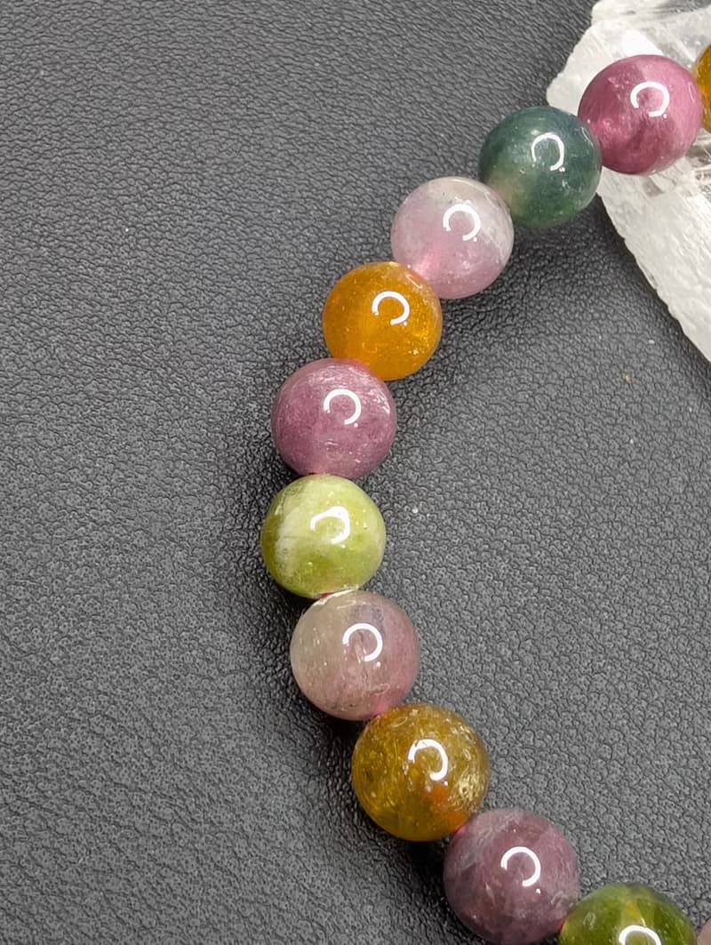 碧璽 Tourmaline 7.5mm 手串 手鍊 天然水晶 水晶手鍊