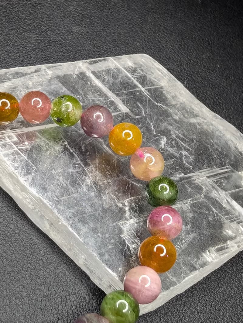 碧璽 Tourmaline 7.5mm 手串 手鍊 天然水晶 水晶手鍊