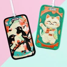 【刺繡吊牌】日系雅致系列-幸福喜鵲 / 招財貓