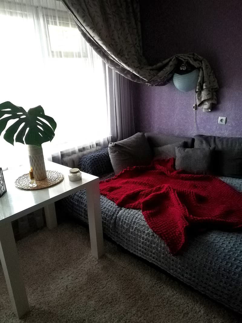 Heavy throw blanket gift for her chunky knit throw