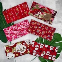現貨 台灣製 日系 招財貓 開運 櫻花 布紅包袋 手作雙層紅包袋