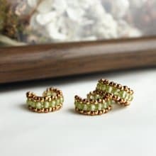 橄欖石耳骨夾 14kgf  橄欖石 耳骨夾 禮物