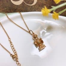 【西洋古董飾品】輪圈可轉動消防栓立體雕花 極質感 項鍊
