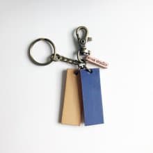 皮革鑰匙圈│黃紫SAC01012