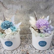 海藏設計│浪漫果漾。香芬乾燥花小品盆栽 浪漫紫