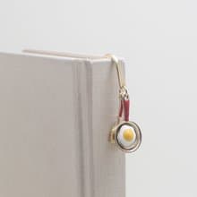 Fried egg bookmark,Fried Egg Charm Bookmark, Chef Gifts, Cook Gifts, Restuarant